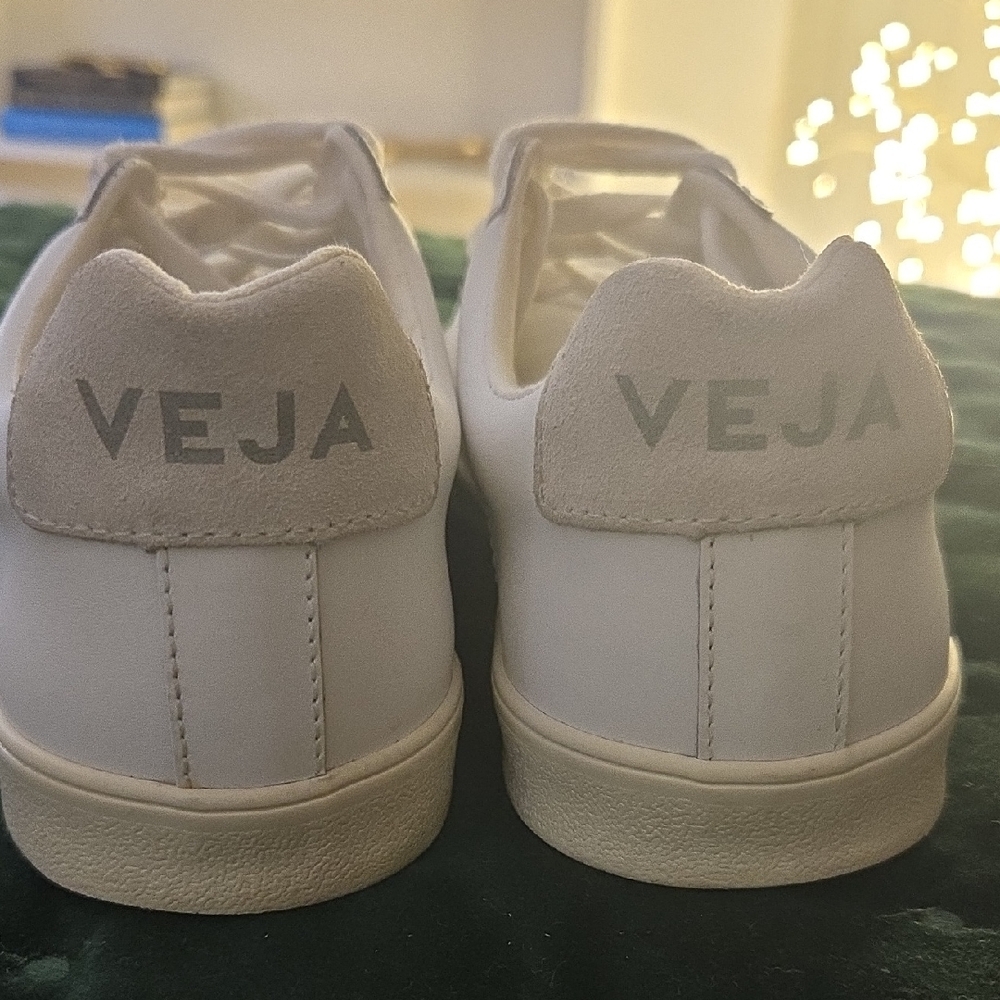 Veja White and Gray Casual Sneakers